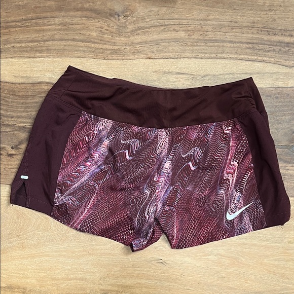 Nike Pants - Nike Women's Burgundy Dri-Fit Running Shorts